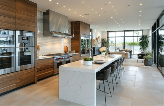 Open Kitchen with Island
